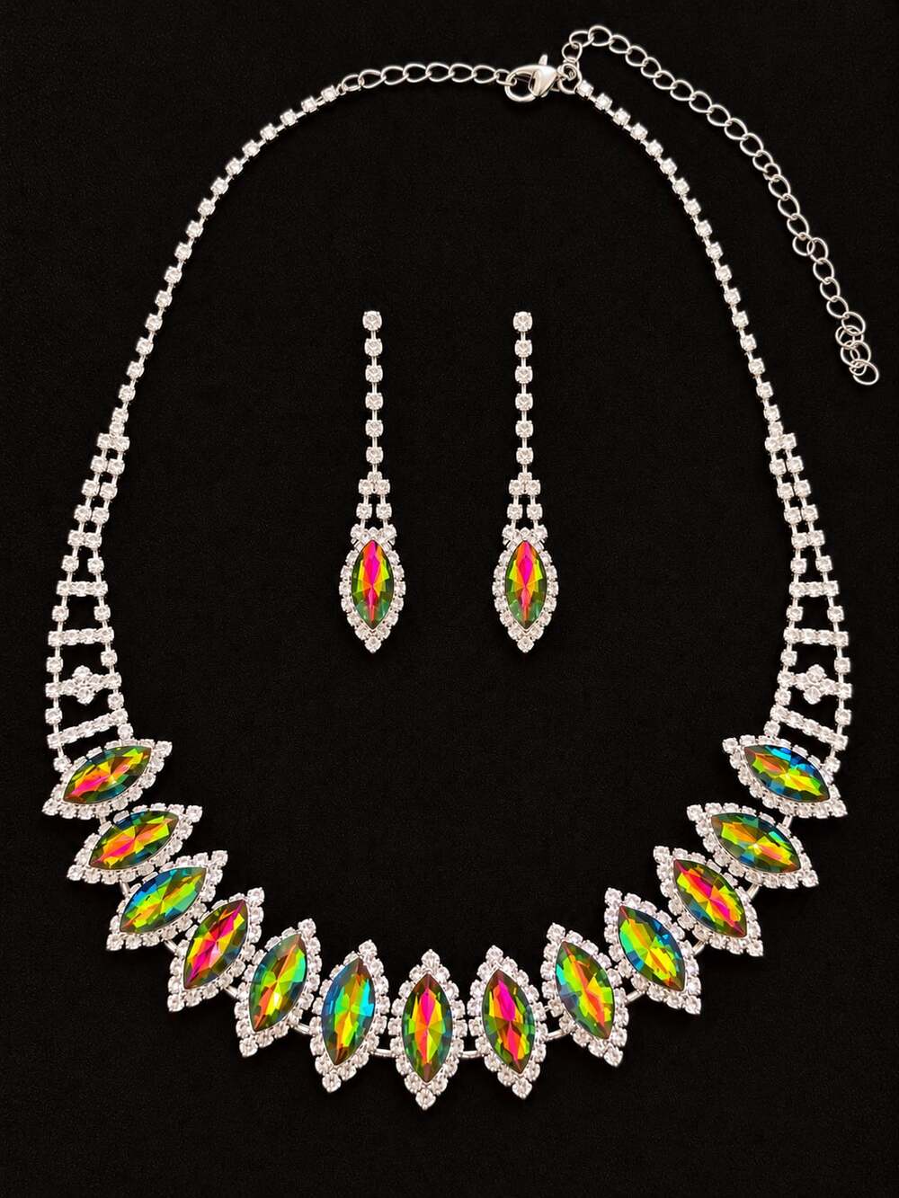 Crystal Rhinestone Jewelry Set
